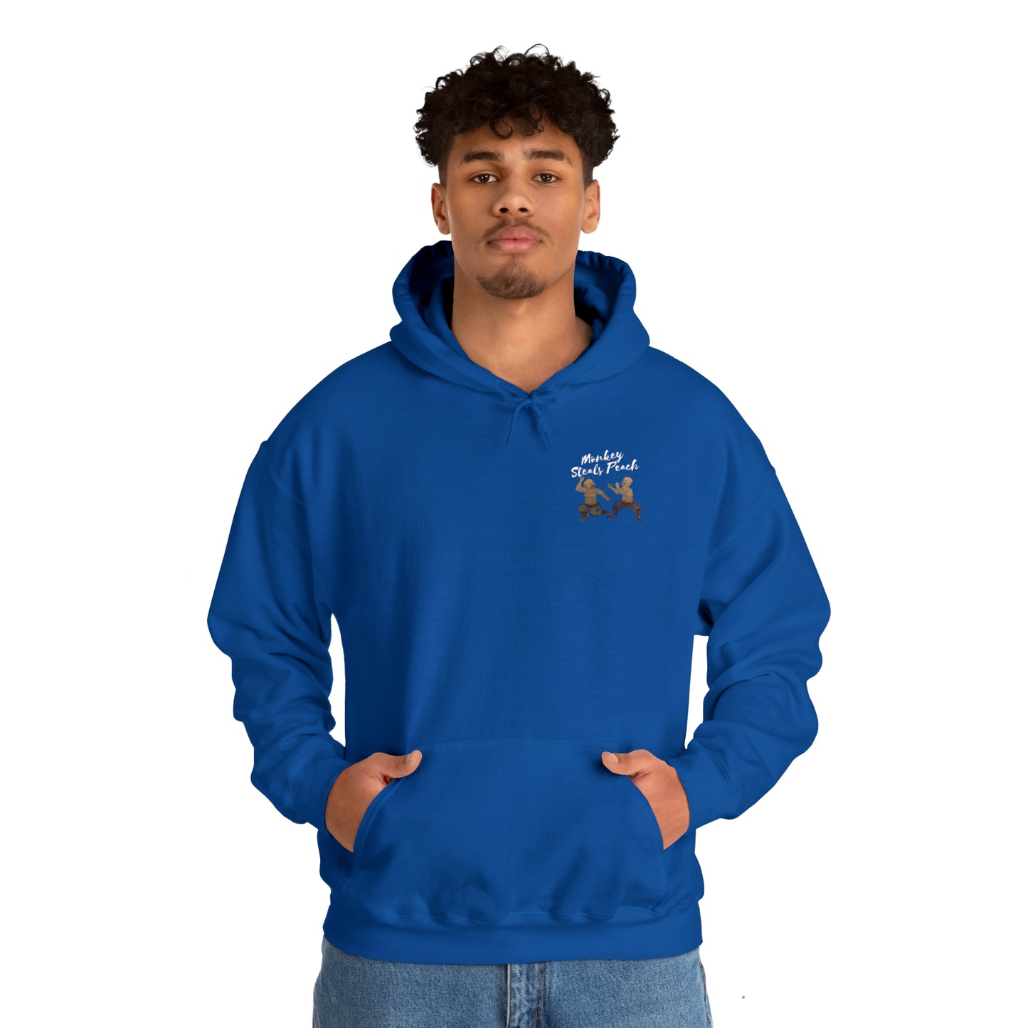 Monkey Steals Peach Bubishi Hoodie - Monkey Offers Peach