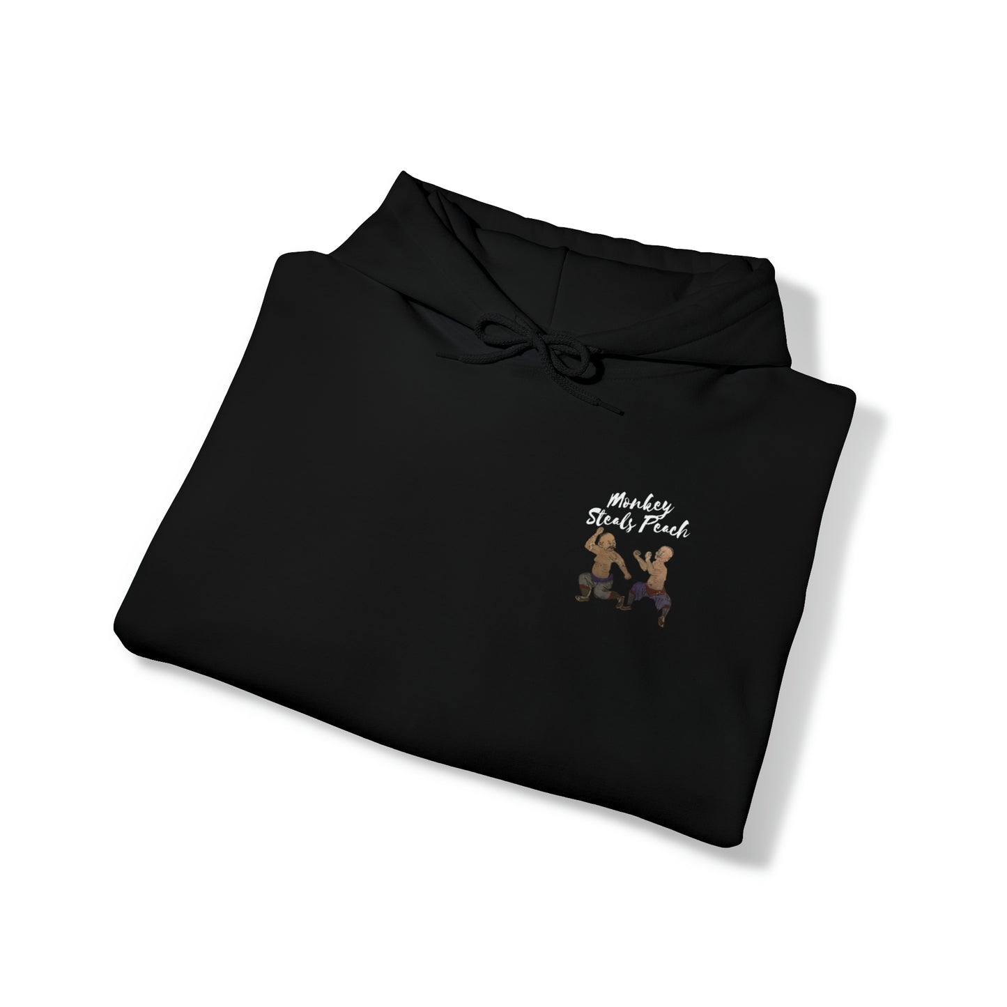 Monkey Steals Peach Bubishi Hoodie - Monkey Offers Peach
