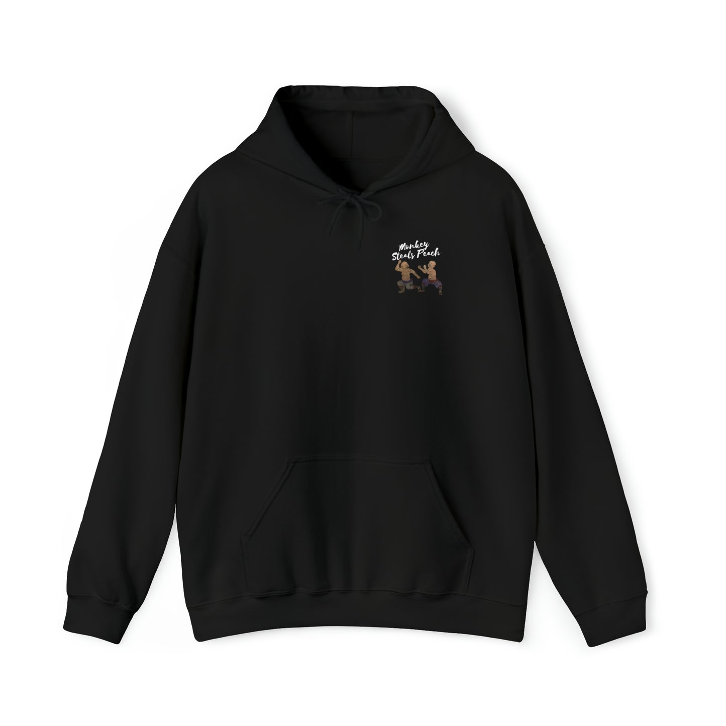 Monkey Steals Peach Bubishi Hoodie - Monkey Offers Peach