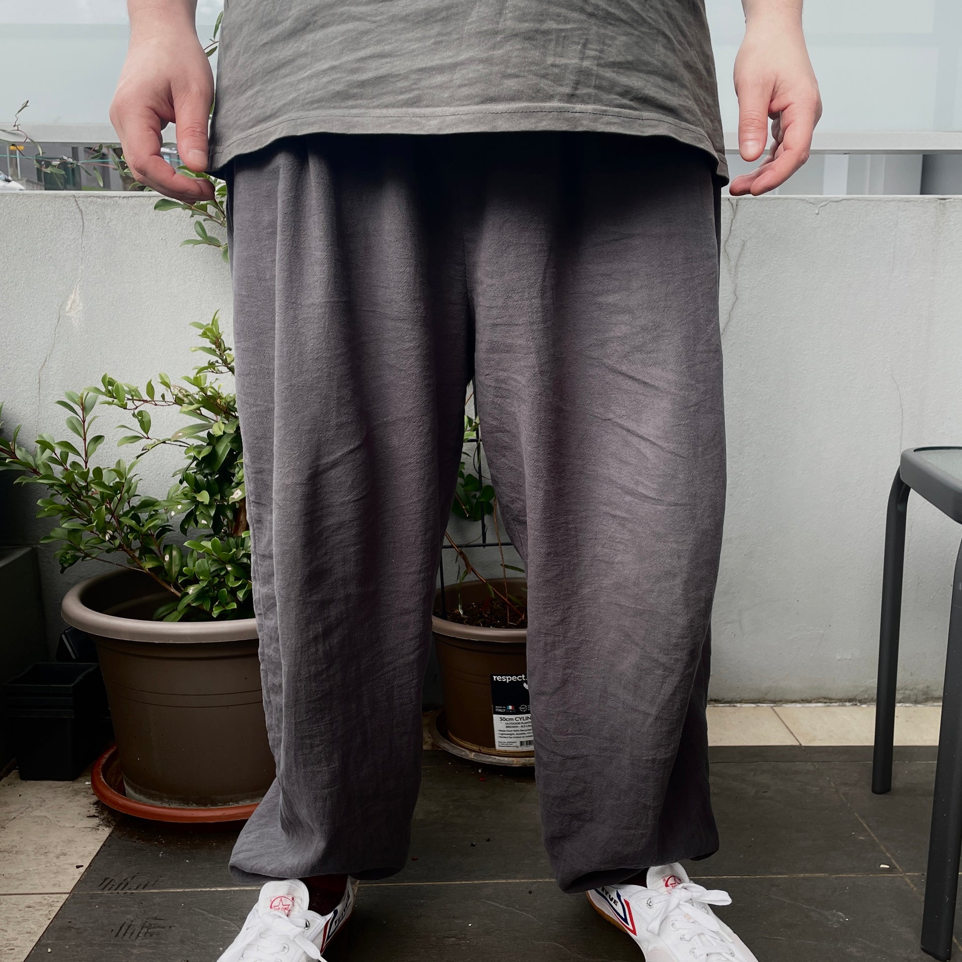Premium Kung Fu Pants- Monkey Offers Peach