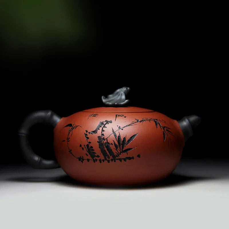 "find happiness in contentment" calligraphy Yixing Teapot