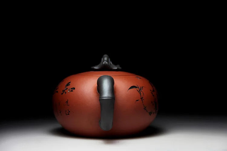 "find happiness in contentment" calligraphy Yixing Teapot