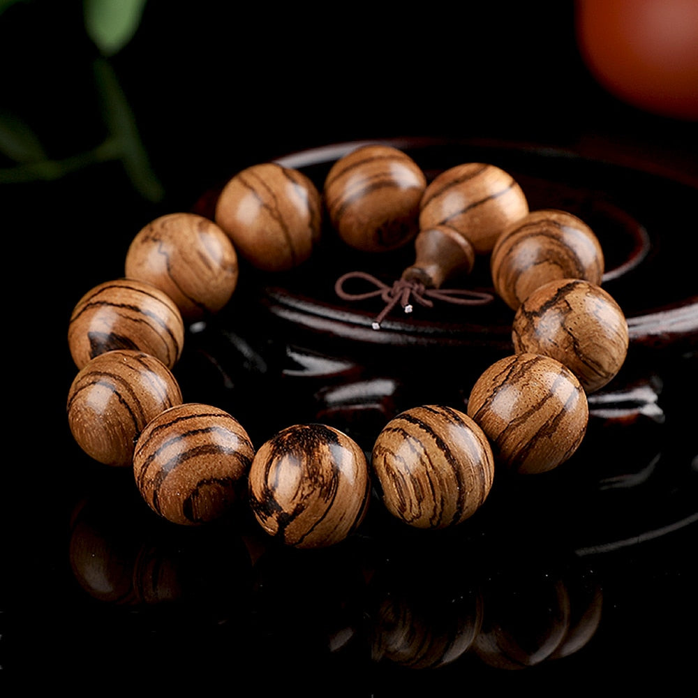 Agarwood Buddhist beads- Monkey Offers Peach