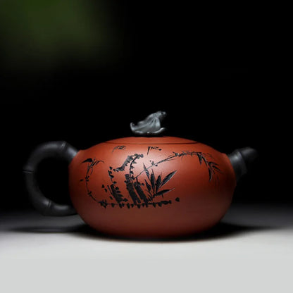 "find happiness in contentment" calligraphy Yixing Teapot