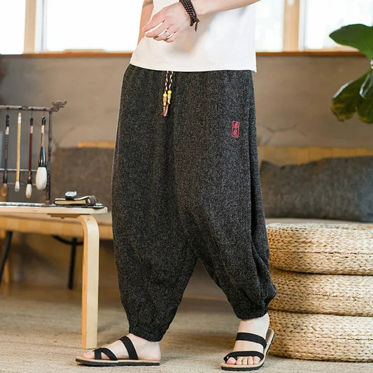 Loose style Asian style pants