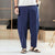 Navy Harem Pants Men