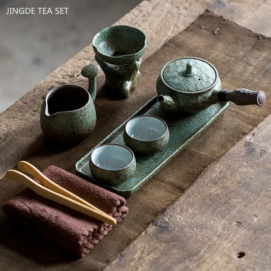 Rustic Style Chinese Tea Set