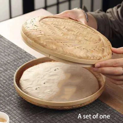 Handmade Bamboo Pu 'Er Tea Storage Basket