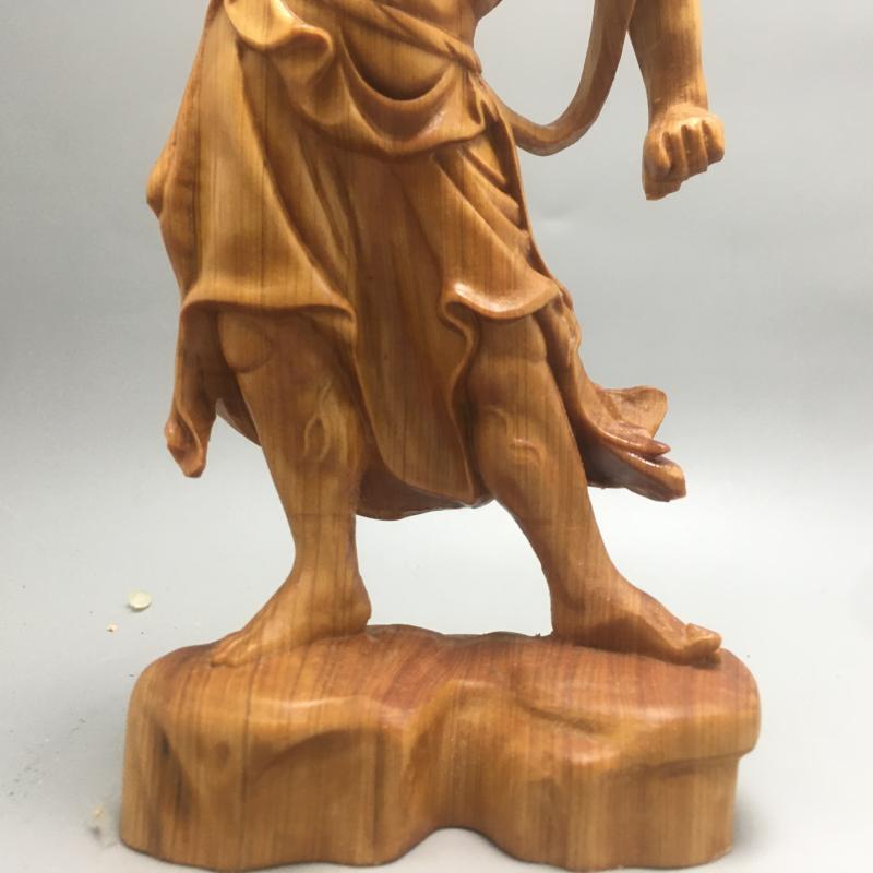 Heng Ha Chinese Door Guardians Boxwood - Monkey Offers Peach