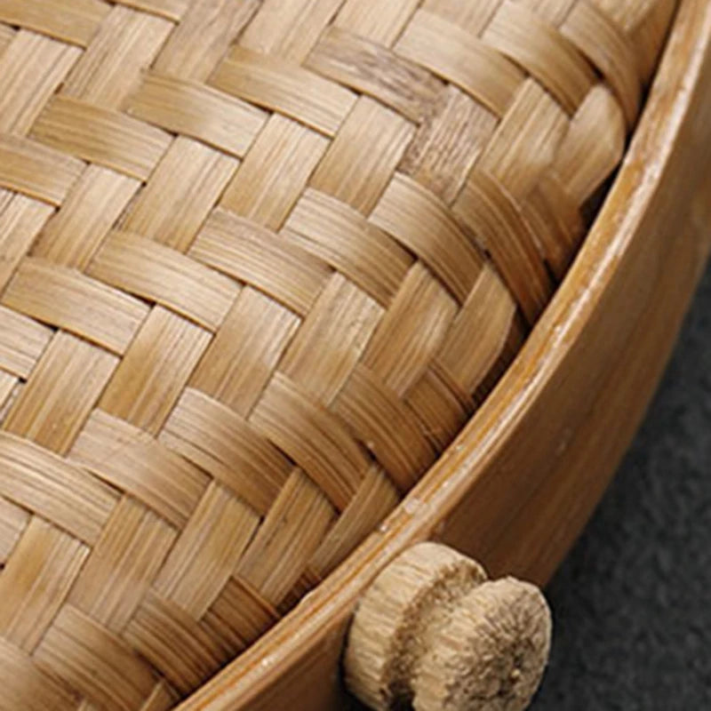 Handmade Bamboo Pu 'Er Tea Storage Basket