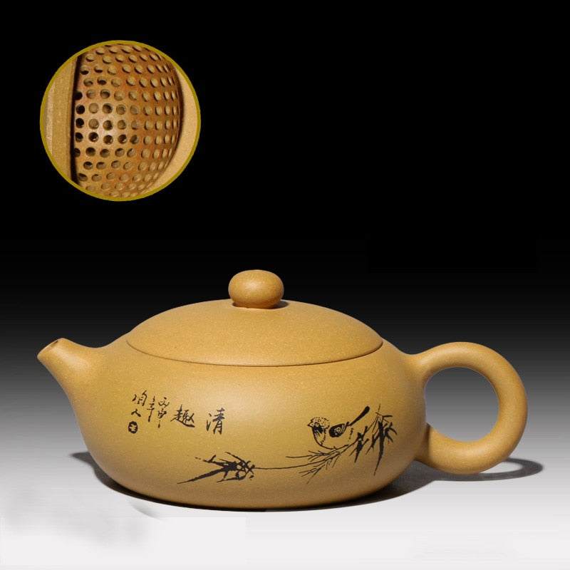 Flat style Xi Shi purple clay teapot - Monkey Offers Peach